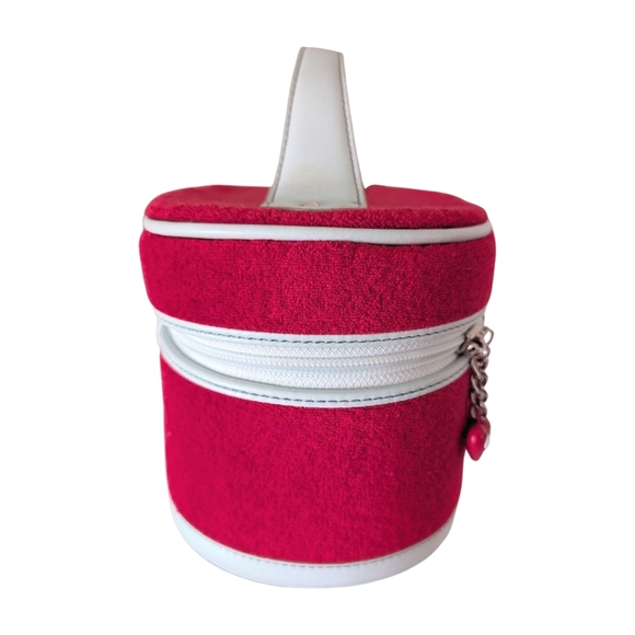 Vintage Y2K Juicy Couture Red Velour Train Case - Picture 3 of 12